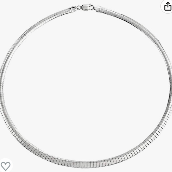 6mm 20” 925 sterling silver omega necklace, unused ,unworn, brand new - Picture 2 of 4